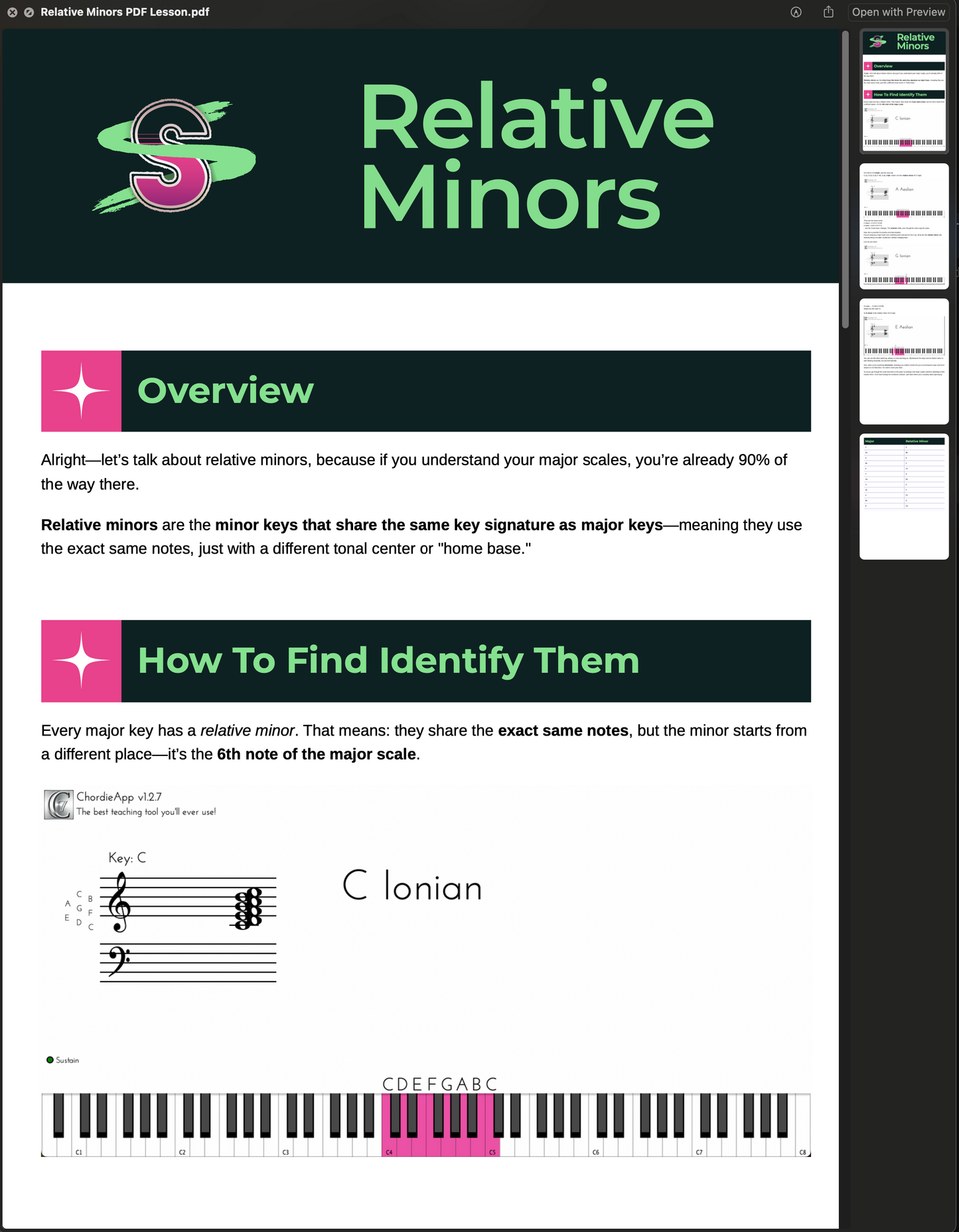 Saucy Scale: Major Moves